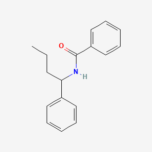 molecular formula C17H19NO B1650273 Benzamide, N-(1-phenylbutyl)- CAS No. 116368-50-4