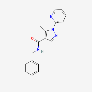 5-methyl-N-[(4-methylphenyl)methyl]-1-(pyridin-2-yl)-1H-pyrazole-4-carboxamide