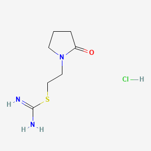 Carbamimidothioic acid, 2-(2-oxo-1-pyrrolidinyl)ethyl ester, monohydrochloride