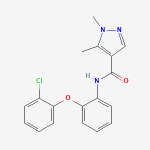 N-[2-(2-chlorophenoxy)phenyl]-1,5-dimethyl-1H-pyrazole-4-carboxamide