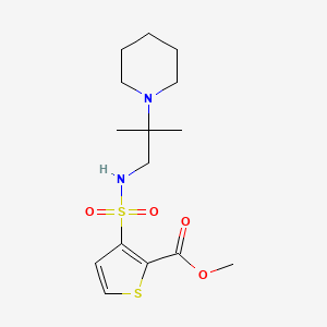 Methyl 3-[(2-methyl-2-piperidin-1-ylpropyl)sulfamoyl]thiophene-2-carboxylate