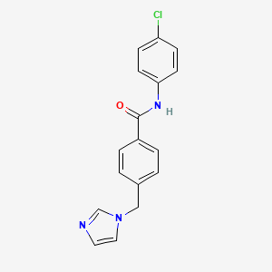 N-(4-chlorophenyl)-4-(imidazol-1-ylmethyl)benzamide