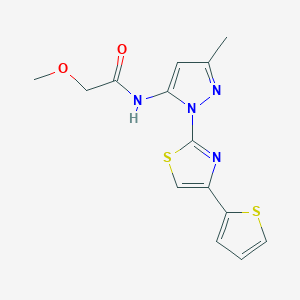 2-methoxy-N-(3-methyl-1-(4-(thiophen-2-yl)thiazol-2-yl)-1H-pyrazol-5-yl)acetamide
