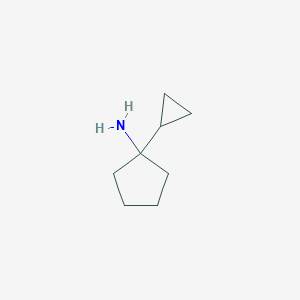 molecular formula C8H15N B165037 1-Cyclopropylcyclopentanamine CAS No. 132439-41-9