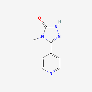 3H-1,2,4-Triazol-3-one, 2,4-dihydro-4-methyl-5-(4-pyridinyl)-