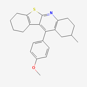 11-(4-Methoxyphenyl)-9-methyl-1,2,3,4,7,8,9,10-octahydro-[1]benzothiolo[2,3-b]quinoline
