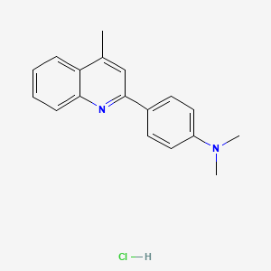 N,N-dimethyl-4-(4-methylquinolin-2-yl)aniline hydrochloride
