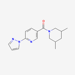 (3,5-dimethylpiperidino)[6-(1H-pyrazol-1-yl)-3-pyridyl]methanone