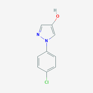 molecular formula C9H7ClN2O B165041 1-(4-chlorophenyl)-1H-pyrazol-4-ol CAS No. 77458-30-1