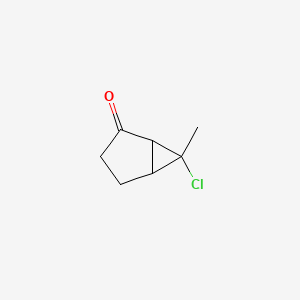 molecular formula C7H9ClO B1650410 6-Chloro-6-methylbicyclo[3.1.0]hexan-2-one CAS No. 117341-93-2