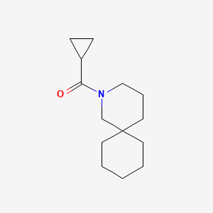 molecular formula C14H23NO B1650413 Cyclopropyl(2-azaspiro[5.5]undecan-2-yl)methanone CAS No. 1174047-08-5