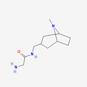 2-amino-N-({8-methyl-8-azabicyclo[3.2.1]octan-3-yl}methyl)acetamide