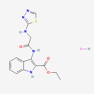 molecular formula C15H16IN5O3S B1650434 C15H16IN5O3S CAS No. 1179375-95-1