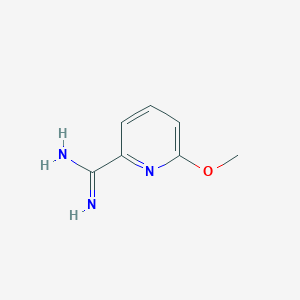 molecular formula C7H9N3O B1650435 2-Pyridinecarboximidamide, 6-methoxy- CAS No. 1179533-42-6