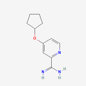 4-(Cyclopentyloxy)picolinimidamide