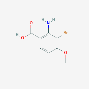molecular formula C8H8BrNO3 B1650438 2-氨基-3-溴-4-甲氧基苯甲酸 CAS No. 1180497-47-5