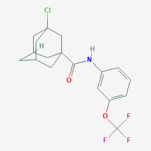 3-chloro-N-[3-(trifluoromethoxy)phenyl]adamantane-1-carboxamide