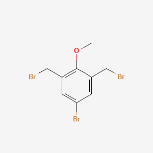 molecular formula C9H9Br3O B1650450 5-Bromo-1,3-bis(bromomethyl)-2-methoxybenzene CAS No. 118249-11-9