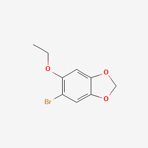 molecular formula C9H9BrO3 B1650451 5-Bromo-6-ethoxy-1,3-benzodioxole CAS No. 118280-62-9