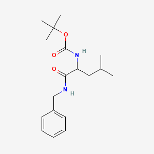 molecular formula C18H28N2O3 B1650453 tert-butyl N-[1-(benzylamino)-4-methyl-1-oxopentan-2-yl]carbamate CAS No. 118283-03-7