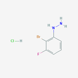 molecular formula C6H7BrClFN2 B1650454 (2-Bromo-3-fluorophenyl)hydrazine hydrochloride CAS No. 118313-88-5
