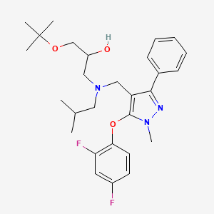 1-(tert-butoxy)-3-[{[5-(2,4-difluorophenoxy)-1-methyl-3-phenyl-1H-pyrazol-4-yl]methyl}(isobutyl)amino]-2-propanol