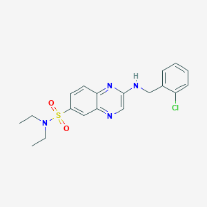 molecular formula C19H21ClN4O2S B1650470 7-(4-chlorophenyl)-2-(4-fluorophenyl)imidazo[1,2-a]pyrazin-8(7H)-one CAS No. 1184993-33-6