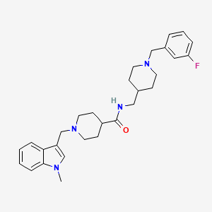 5-[(2-chlorophenyl)acetyl]-3-[4-ethyl-5-(methylthio)-4H-1,2,4-triazol-3-yl]-1-methyl-4,5,6,7-tetrahydro-1H-pyrazolo[4,3-c]pyridine