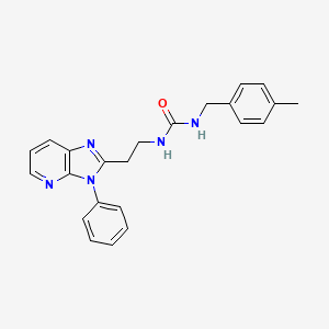molecular formula C23H23N5O B1650502 N-(4-methylbenzyl)-N'-[2-(3-phenyl-3H-imidazo[4,5-b]pyridin-2-yl)ethyl]urea CAS No. 1185081-60-0