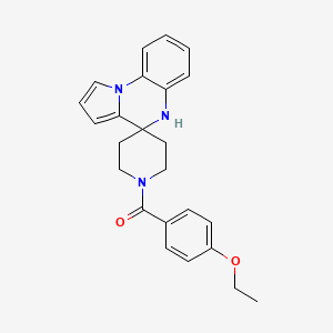 molecular formula C24H25N3O2 B1650530 1-(4-ethoxybenzoyl)-5'{H}-spiro[piperidine-4,4'-pyrrolo[1,2-{a}]quinoxaline] CAS No. 1185143-05-8
