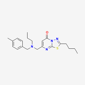 2-butyl-7-{[(4-methylbenzyl)(propyl)amino]methyl}-5H-[1,3,4]thiadiazolo[3,2-a]pyrimidin-5-one