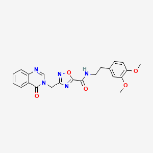 N-[2-(3,4-dimethoxyphenyl)ethyl]-3-[(4-oxoquinazolin-3(4H)-yl)methyl]-1,2,4-oxadiazole-5-carboxamide