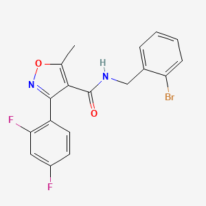 N-(2-bromobenzyl)-3-(2,4-difluorophenyl)-5-methylisoxazole-4-carboxamide