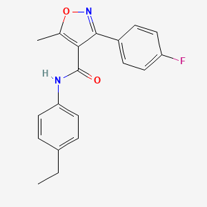N-(4-ethylphenyl)-3-(4-fluorophenyl)-5-methylisoxazole-4-carboxamide