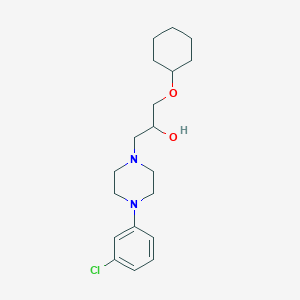 1-[4-(3-Chlorophenyl)piperazin-1-yl]-3-cyclohexyloxypropan-2-ol