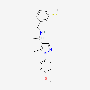 1-[1-(4-methoxyphenyl)-5-methyl-1H-pyrazol-4-yl]-N-[3-(methylthio)benzyl]ethanamine