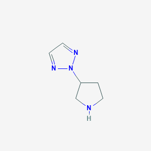 molecular formula C6H10N4 B1650592 2-(Pyrrolidin-3-yl)-2H-1,2,3-triazole CAS No. 1186300-55-9