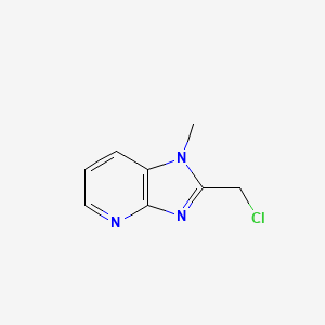 molecular formula C8H8ClN3 B1650596 2-(chloromethyl)-1-methyl-1H-imidazo[4,5-b]pyridine CAS No. 1187582-22-4
