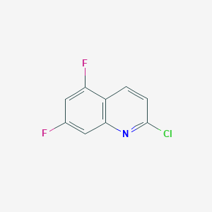 molecular formula C9H4ClF2N B1650604 2-Chloro-5,7-difluoroquinoline CAS No. 1188002-20-1
