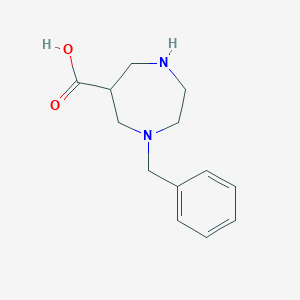 molecular formula C13H18N2O2 B1650605 1-Benzyl-1,4-diazepane-6-carboxylic acid CAS No. 1188143-13-6