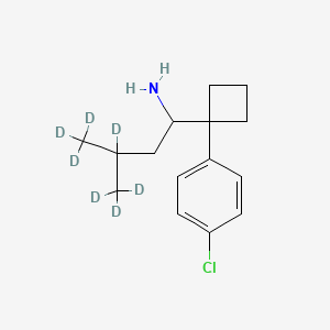 1-[1-(4-Chlorophenyl)cyclobutyl]-3,4,4,4-tetradeuterio-3-(trideuteriomethyl)butan-1-amine