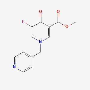 molecular formula C13H11FN2O3 B1650614 Methyl 5-fluoro-4-oxo-1-(pyridin-4-ylmethyl)pyridine-3-carboxylate CAS No. 1189379-10-9