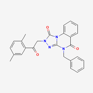 4-Benzyl-2-[2-(2,5-dimethylphenyl)-2-oxoethyl]-2,4-dihydro[1,2,4]triazolo[4,3-a]quinazoline-1,5-dione