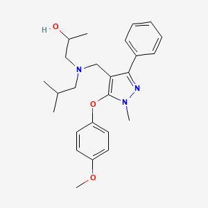 1-(isobutyl{[5-(4-methoxyphenoxy)-1-methyl-3-phenyl-1H-pyrazol-4-yl]methyl}amino)-2-propanol