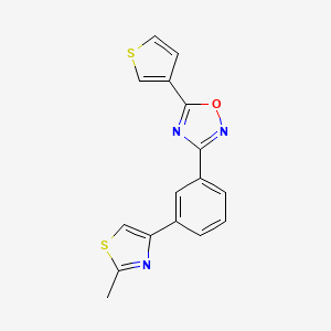 N-(cyclohexylmethyl)-1-(3-{[(2-methylphenyl)sulfonyl]amino}benzoyl)piperidine-3-carboxamide
