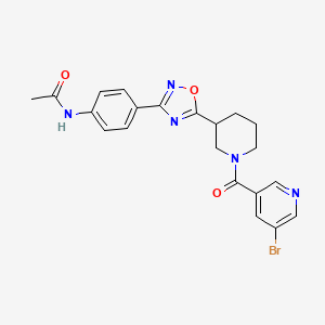 molecular formula C21H20BrN5O3 B1650671 N-(2-methylbenzyl)-4'-(pyrrolidin-1-ylsulfonyl)biphenyl-3-carboxamide CAS No. 1189728-55-9