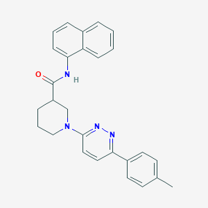 molecular formula C27H26N4O B1650679 1-[6-(4-methylphenyl)pyridazin-3-yl]-N-1-naphthylpiperidine-3-carboxamide CAS No. 1189865-35-7