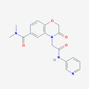N,N-dimethyl-3-oxo-4-[2-oxo-2-(pyridin-3-ylamino)ethyl]-3,4-dihydro-2H-1,4-benzoxazine-6-carboxamide