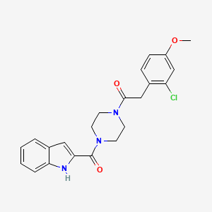 2-[4-({1-[6-(4-ethylphenoxy)pyrimidin-4-yl]piperidin-4-yl}carbonyl)piperazin-1-yl]-N-propylacetamide