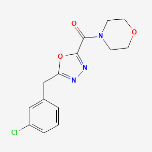 4-{[5-(3-Chlorobenzyl)-1,3,4-oxadiazol-2-yl]carbonyl}morpholine